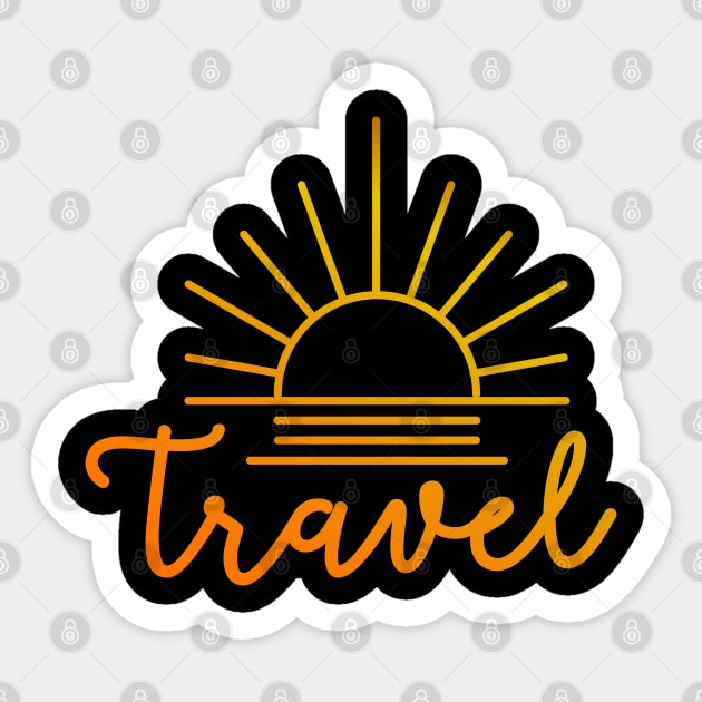 Travel the World Sticker by edmproject